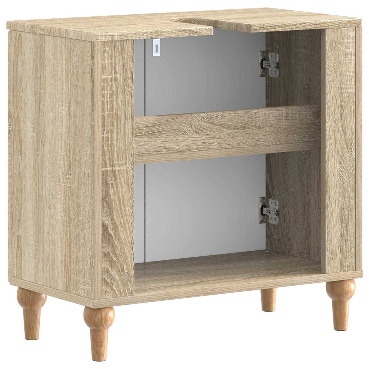 vidaXL Bathroom Sink Cabinet ALKMAAR Sonoma Oak 59.5 x 31.5x 59 cm