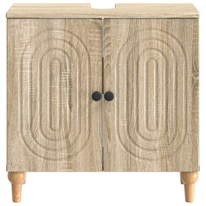 vidaXL Bathroom Sink Cabinet ALKMAAR Sonoma Oak 59.5 x 31.5x 59 cm