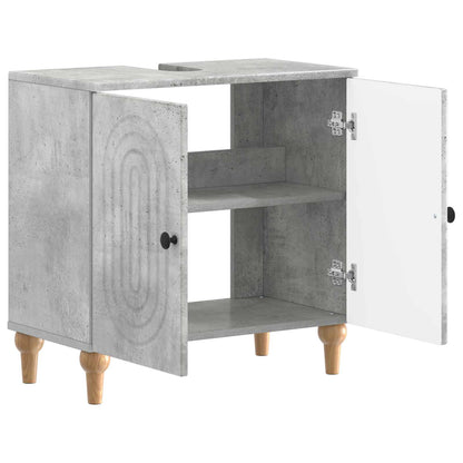 vidaXL Bathroom Sink Cabinet ALKMAAR Concrete Grey 59.5 x 31.5x 59 cm
