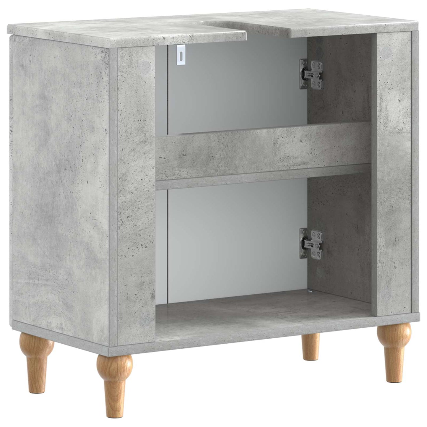vidaXL Bathroom Sink Cabinet ALKMAAR Concrete Grey 59.5 x 31.5x 59 cm