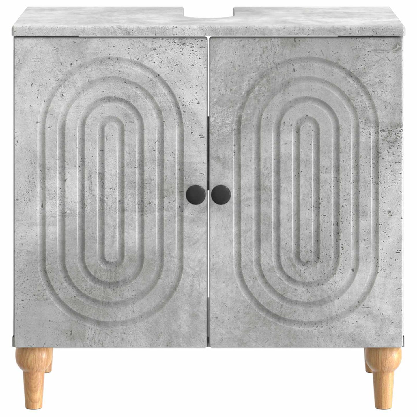 vidaXL Bathroom Sink Cabinet ALKMAAR Concrete Grey 59.5 x 31.5x 59 cm