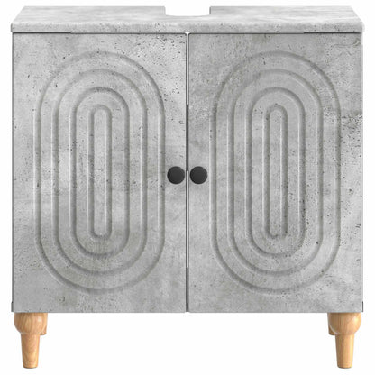 vidaXL Bathroom Sink Cabinet ALKMAAR Concrete Grey 59.5 x 31.5x 59 cm