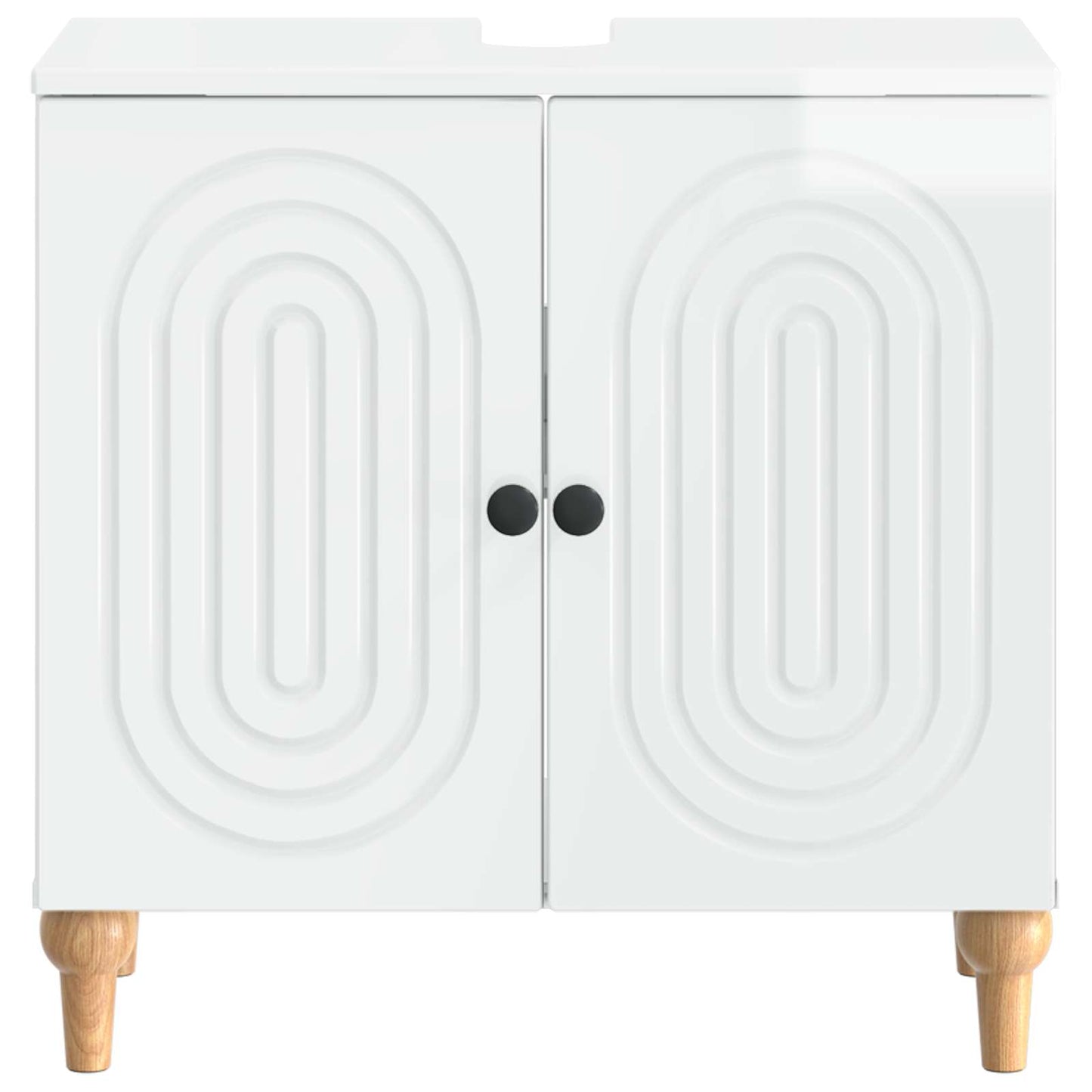 vidaXL Bathroom Sink Cabinet ALKMAAR High Gloss White