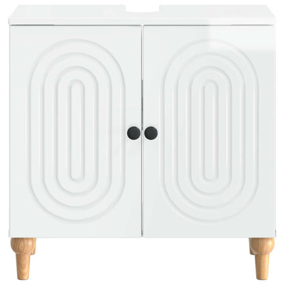 vidaXL Bathroom Sink Cabinet ALKMAAR High Gloss White