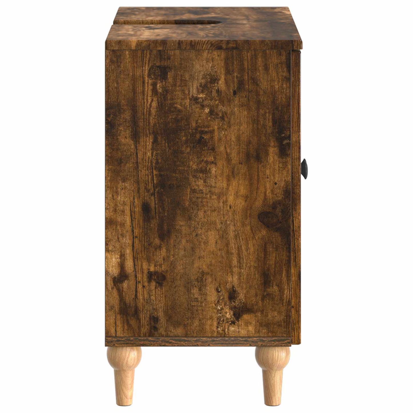vidaXL Bathroom Sink Cabinet ALKMAAR Smoked Oak 59.5 x 31.5x 59 cm
