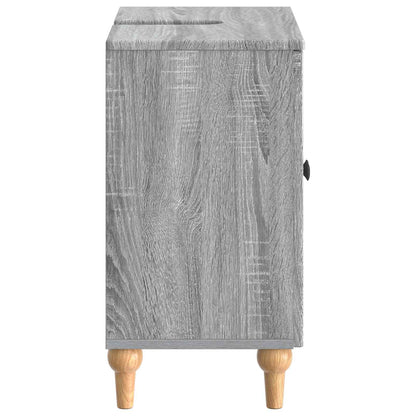 vidaXL Bathroom Sink Cabinet ALKMAAR Grey Sonoma 59.5 x 31.5x 59 cm