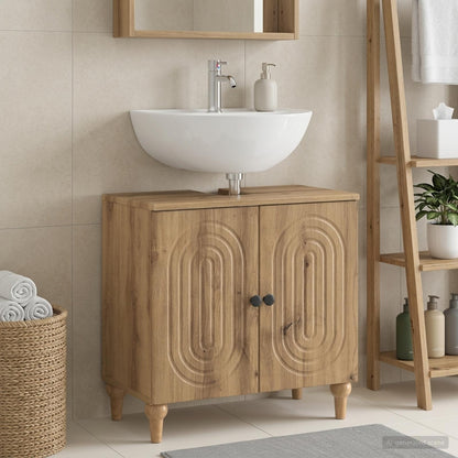 vidaXL Bathroom Sink Cabinet ALKMAAR Artisan Oak 59.5 x 31.5x 59 cm