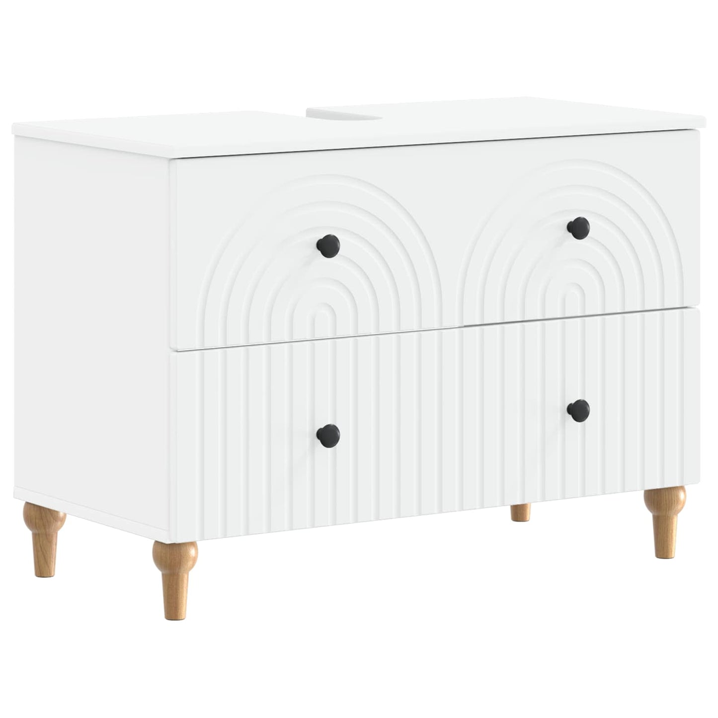 vidaXL Bathroom Sink Cabinet ALKMAAR White 82 x 41x 59 cm