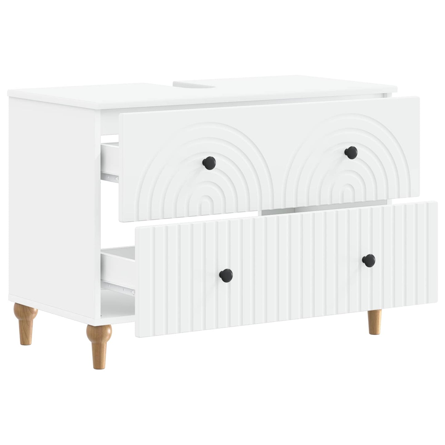 vidaXL Bathroom Sink Cabinet ALKMAAR White 82 x 41x 59 cm