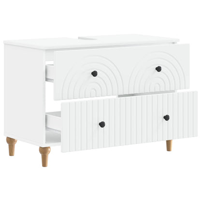 vidaXL Bathroom Sink Cabinet ALKMAAR White 82 x 41x 59 cm