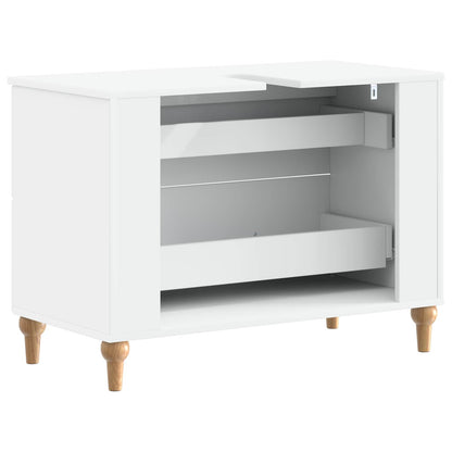 vidaXL Bathroom Sink Cabinet ALKMAAR White 82 x 41x 59 cm