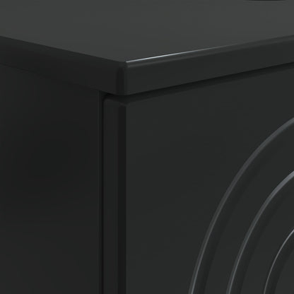 vidaXL Bathroom Sink Cabinet ALKMAAR Black 82 x 41x 59 cm