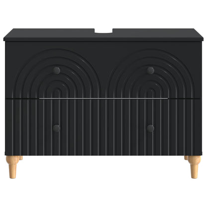 vidaXL Bathroom Sink Cabinet ALKMAAR Black 82 x 41x 59 cm