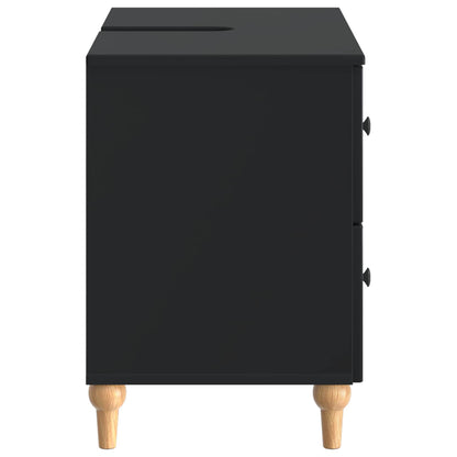 vidaXL Bathroom Sink Cabinet ALKMAAR Black 82 x 41x 59 cm