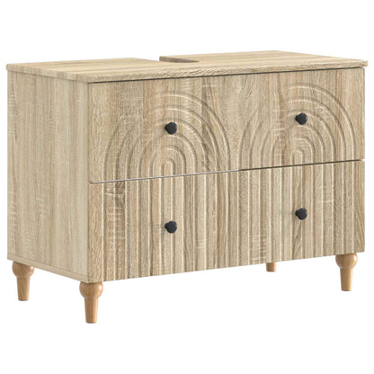 vidaXL Bathroom Sink Cabinet ALKMAAR Sonoma Oak 82 x 41x 59 cm