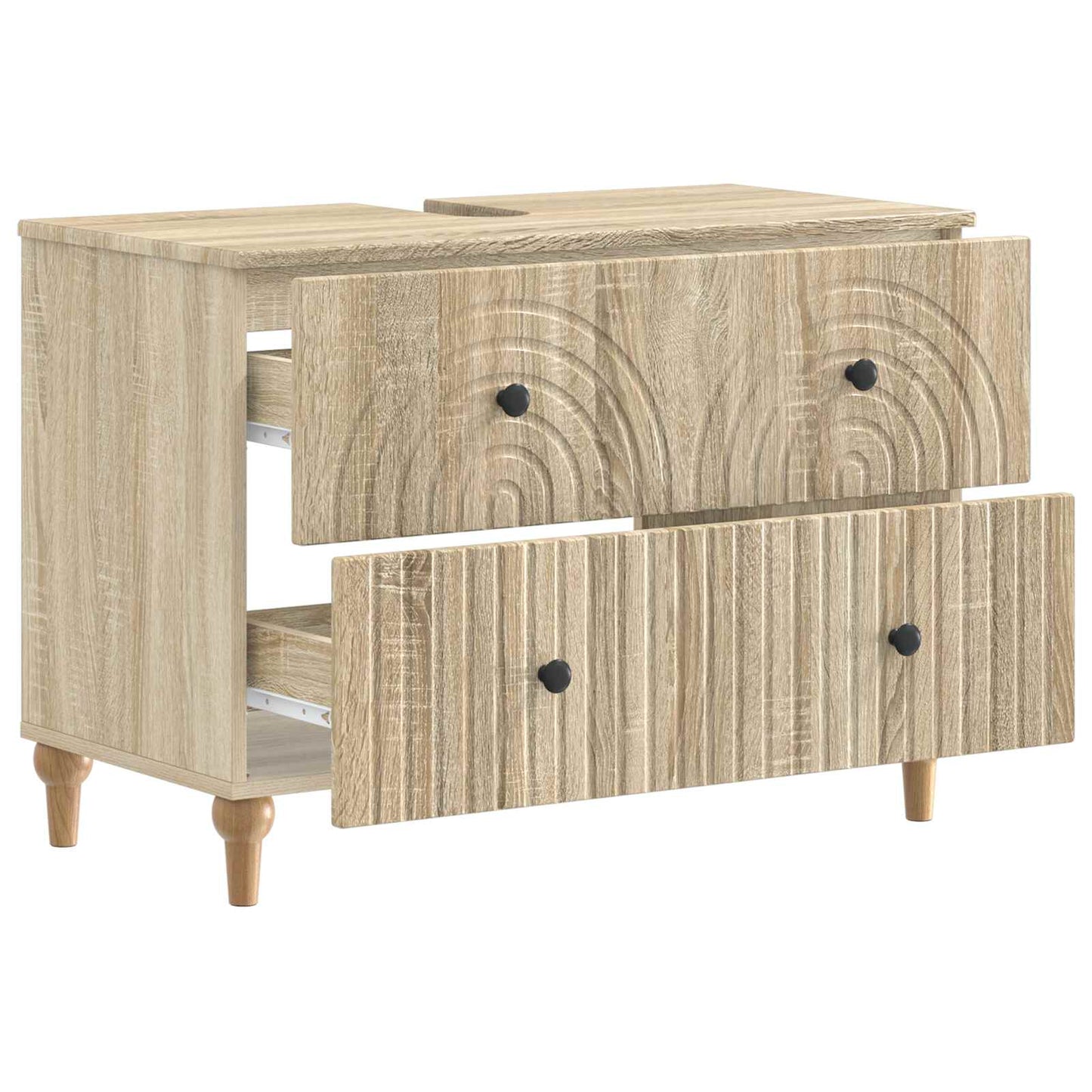 vidaXL Bathroom Sink Cabinet ALKMAAR Sonoma Oak 82 x 41x 59 cm