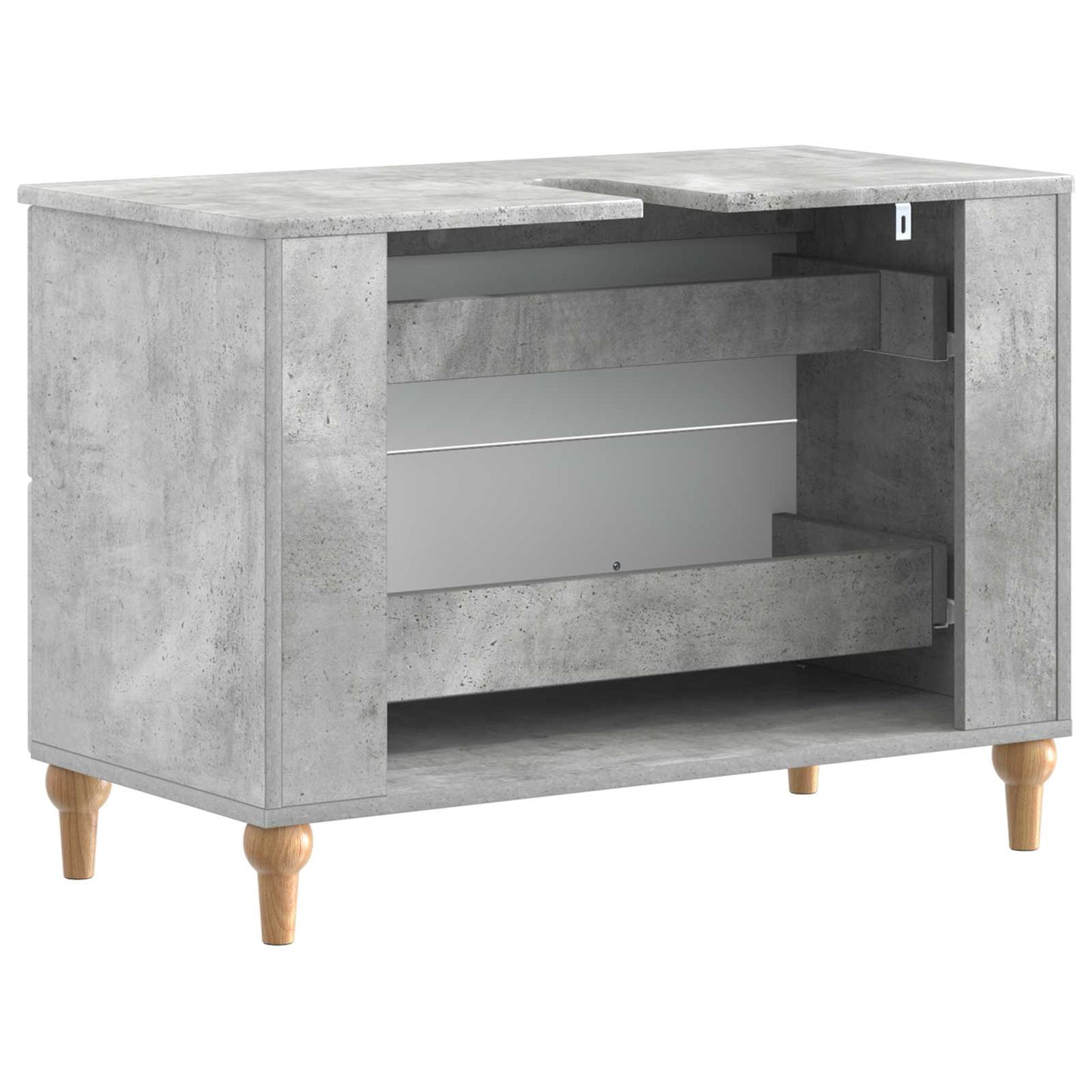 vidaXL Bathroom Sink Cabinet ALKMAAR Concrete Grey 82 x 41x 59 cm