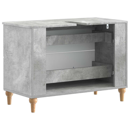 vidaXL Bathroom Sink Cabinet ALKMAAR Concrete Grey 82 x 41x 59 cm