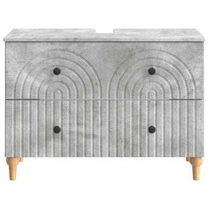 vidaXL Bathroom Sink Cabinet ALKMAAR Concrete Grey 82 x 41x 59 cm