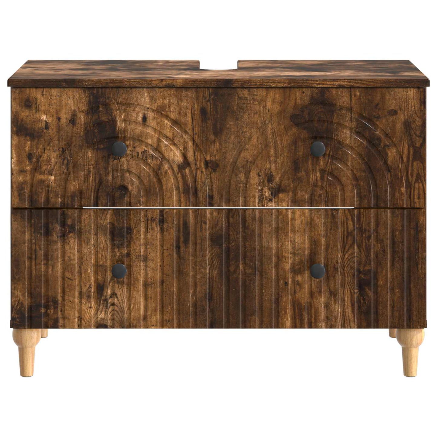 vidaXL Bathroom Sink Cabinet ALKMAAR Smoked Oak 82 x 41x 59 cm