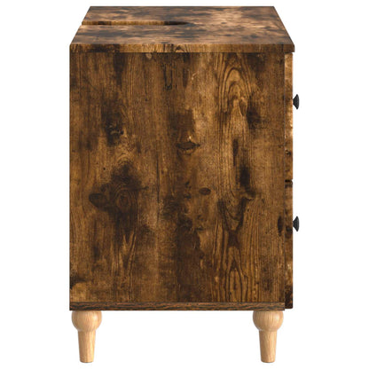 vidaXL Bathroom Sink Cabinet ALKMAAR Smoked Oak 82 x 41x 59 cm