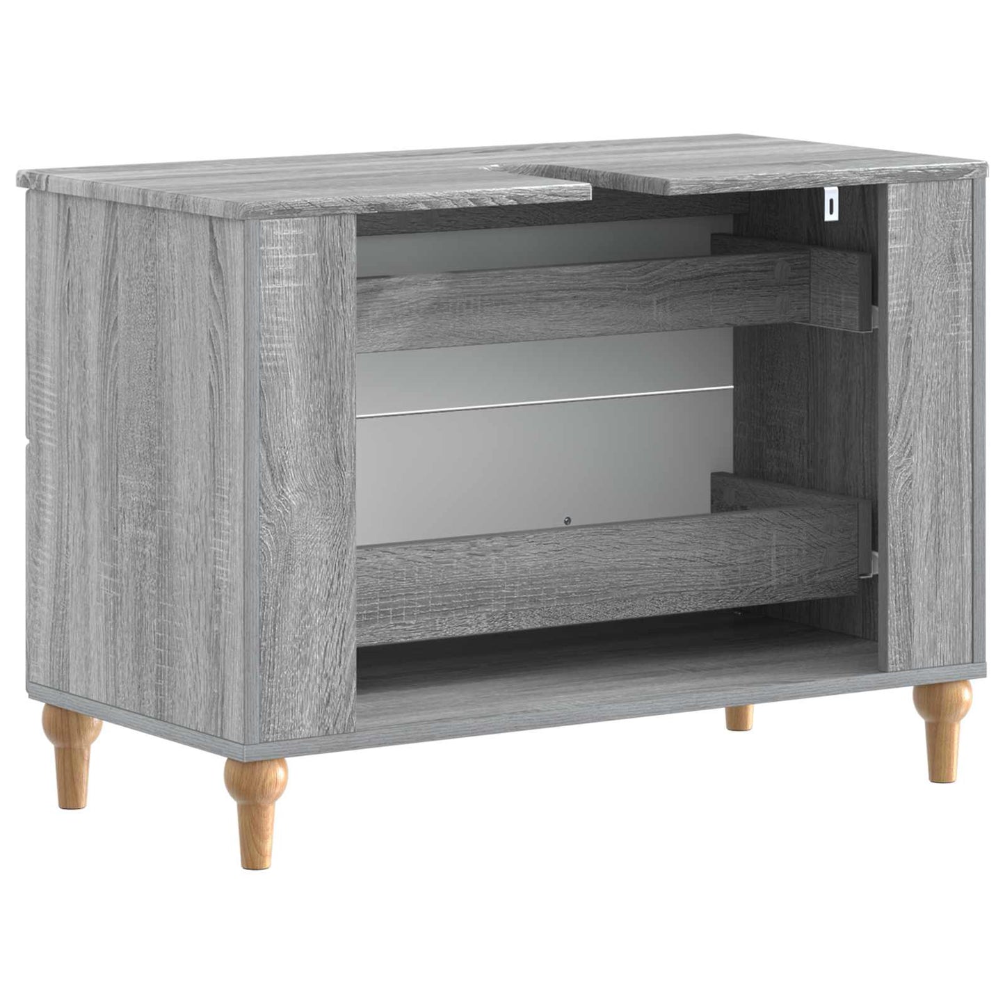 vidaXL Bathroom Sink Cabinet ALKMAAR Grey Sonoma 82 x 41x 59 cm