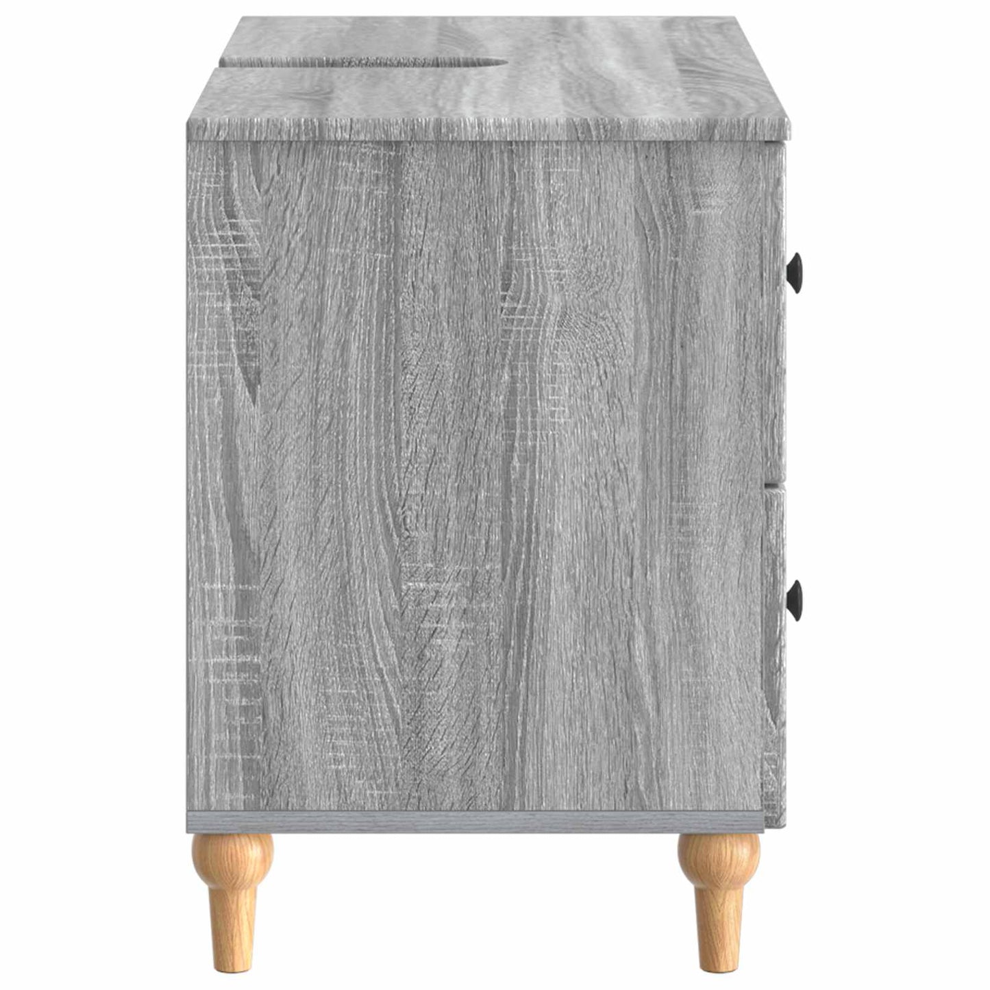 vidaXL Bathroom Sink Cabinet ALKMAAR Grey Sonoma 82 x 41x 59 cm