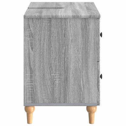 vidaXL Bathroom Sink Cabinet ALKMAAR Grey Sonoma 82 x 41x 59 cm