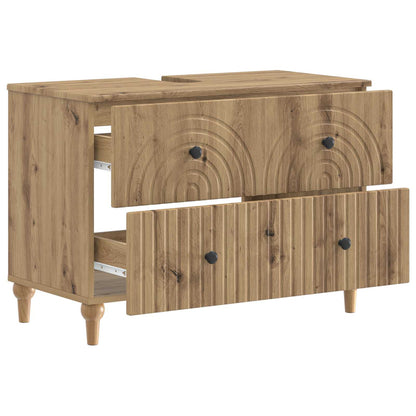 vidaXL Bathroom Sink Cabinet ALKMAAR Artisan Oak 82 x 41x 59 cm