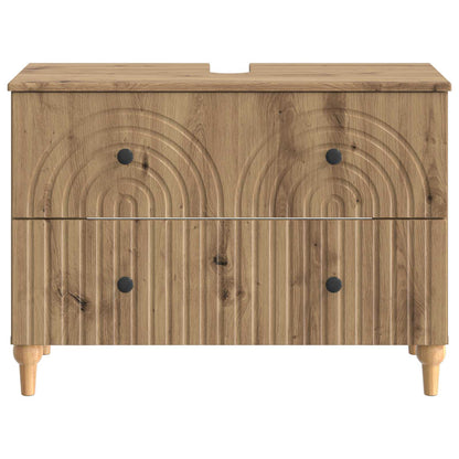 vidaXL Bathroom Sink Cabinet ALKMAAR Artisan Oak 82 x 41x 59 cm