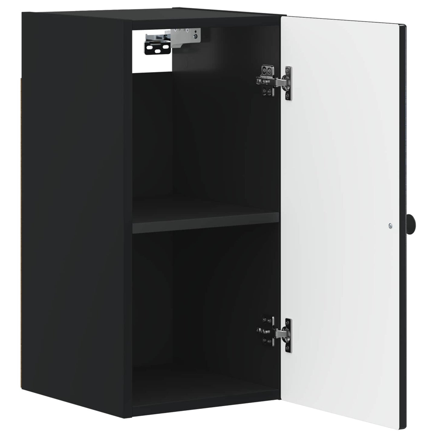 vidaXL Bathroom Wall Cabinet ALKMAAR Black 30 x 31 x 59 cm
