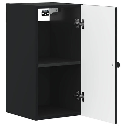 vidaXL Bathroom Wall Cabinet ALKMAAR Black 30 x 31 x 59 cm