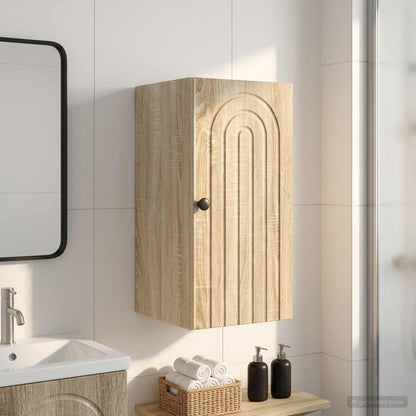 vidaXL Bathroom Wall Cabinet ALKMAAR Sonoma Oak 30 x 31 x 59 cm