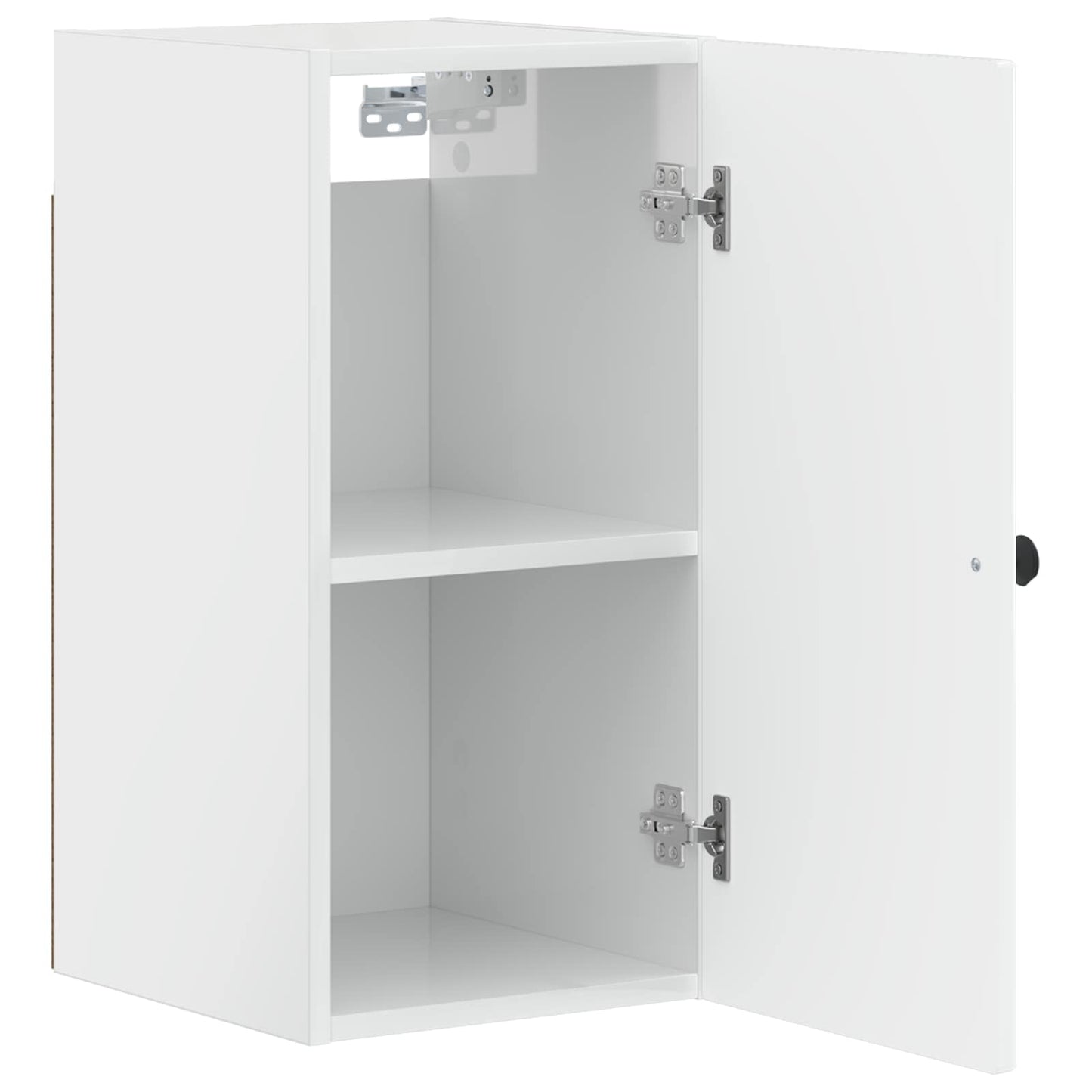 vidaXL Bathroom Wall Cabinet ALKMAAR High Gloss White 30 x 31 x 59 cm