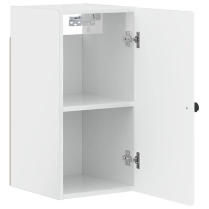 vidaXL Bathroom Wall Cabinet ALKMAAR High Gloss White 30 x 31 x 59 cm
