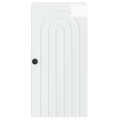 vidaXL Bathroom Wall Cabinet ALKMAAR High Gloss White 30 x 31 x 59 cm