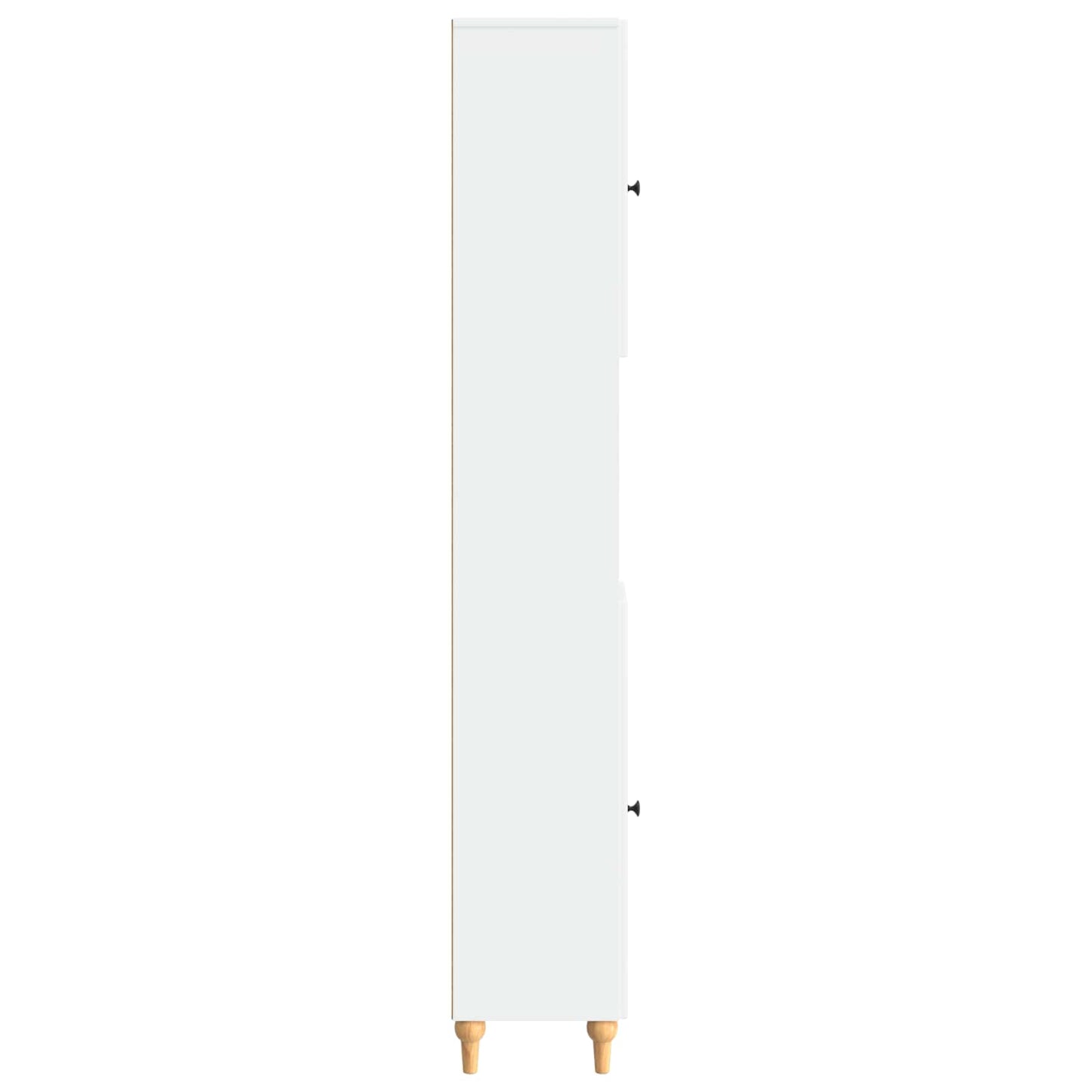 vidaXL Bathroom Cabinet with Open Shelf ALKMAAR White 30 x 31 x 190 cm