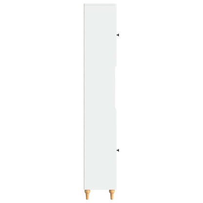 vidaXL Bathroom Cabinet with Open Shelf ALKMAAR White 30 x 31 x 190 cm
