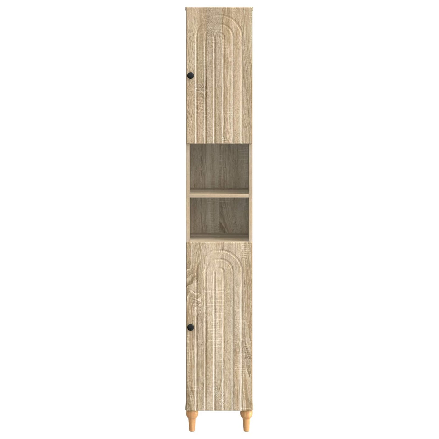 vidaXL Bathroom Cabinet with Open Shelf ALKMAAR Sonoma Oak