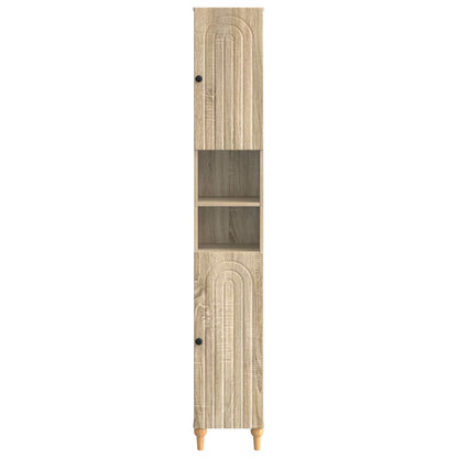 vidaXL Bathroom Cabinet with Open Shelf ALKMAAR Sonoma Oak