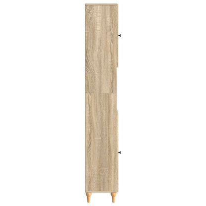 vidaXL Bathroom Cabinet with Open Shelf ALKMAAR Sonoma Oak