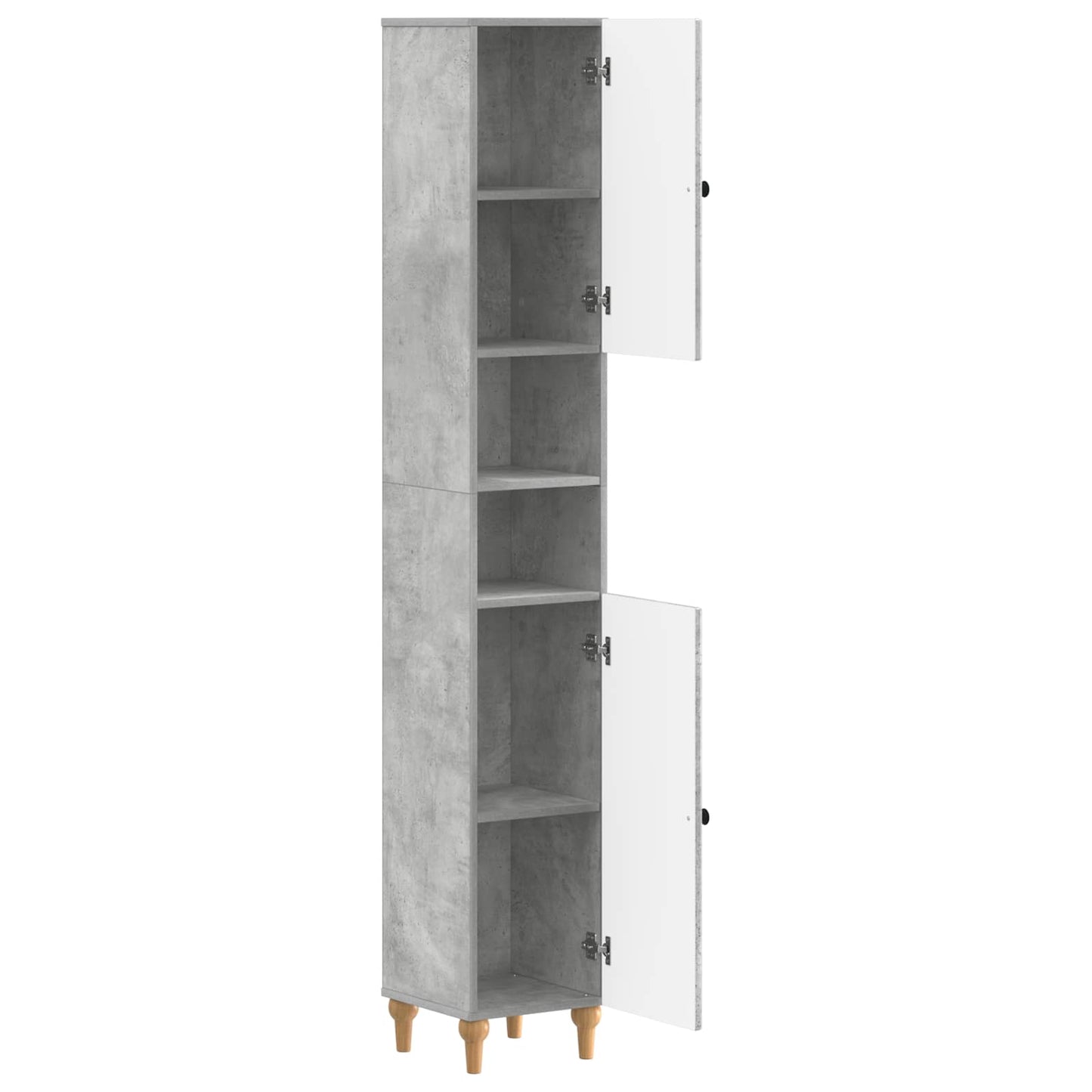 vidaXL Bathroom Cabinet with Open Shelf ALKMAAR Concrete Grey