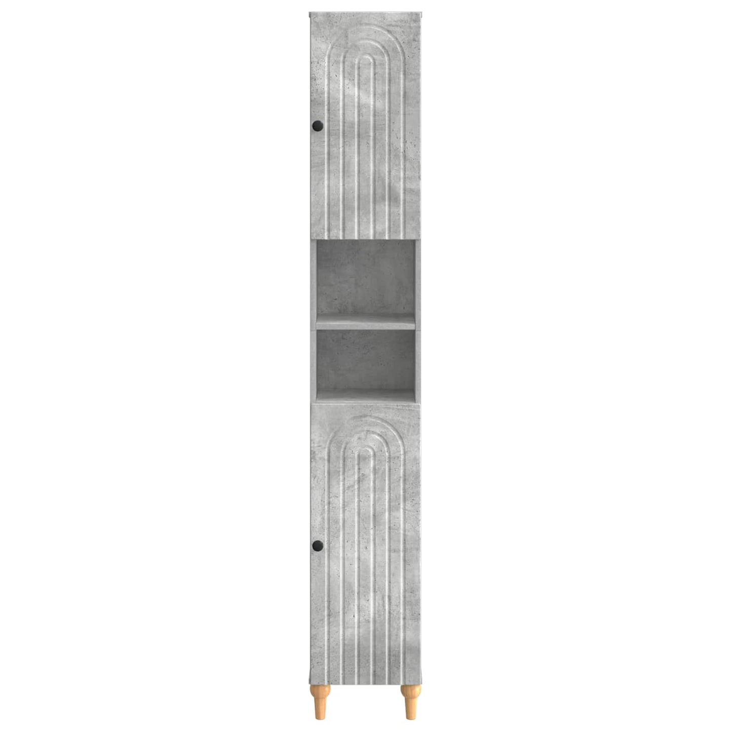 vidaXL Bathroom Cabinet with Open Shelf ALKMAAR Concrete Grey