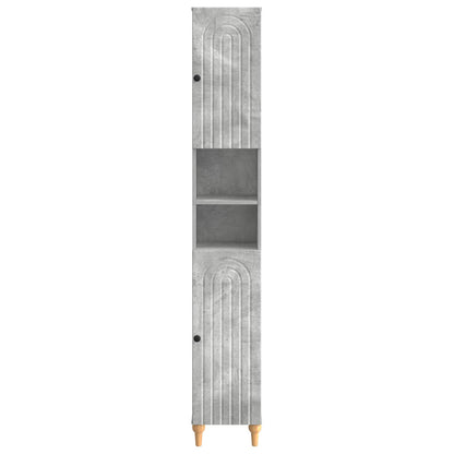 vidaXL Bathroom Cabinet with Open Shelf ALKMAAR Concrete Grey