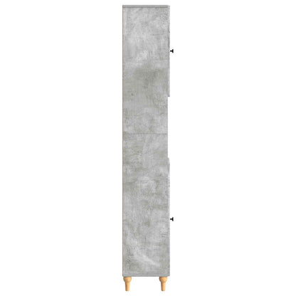 vidaXL Bathroom Cabinet with Open Shelf ALKMAAR Concrete Grey