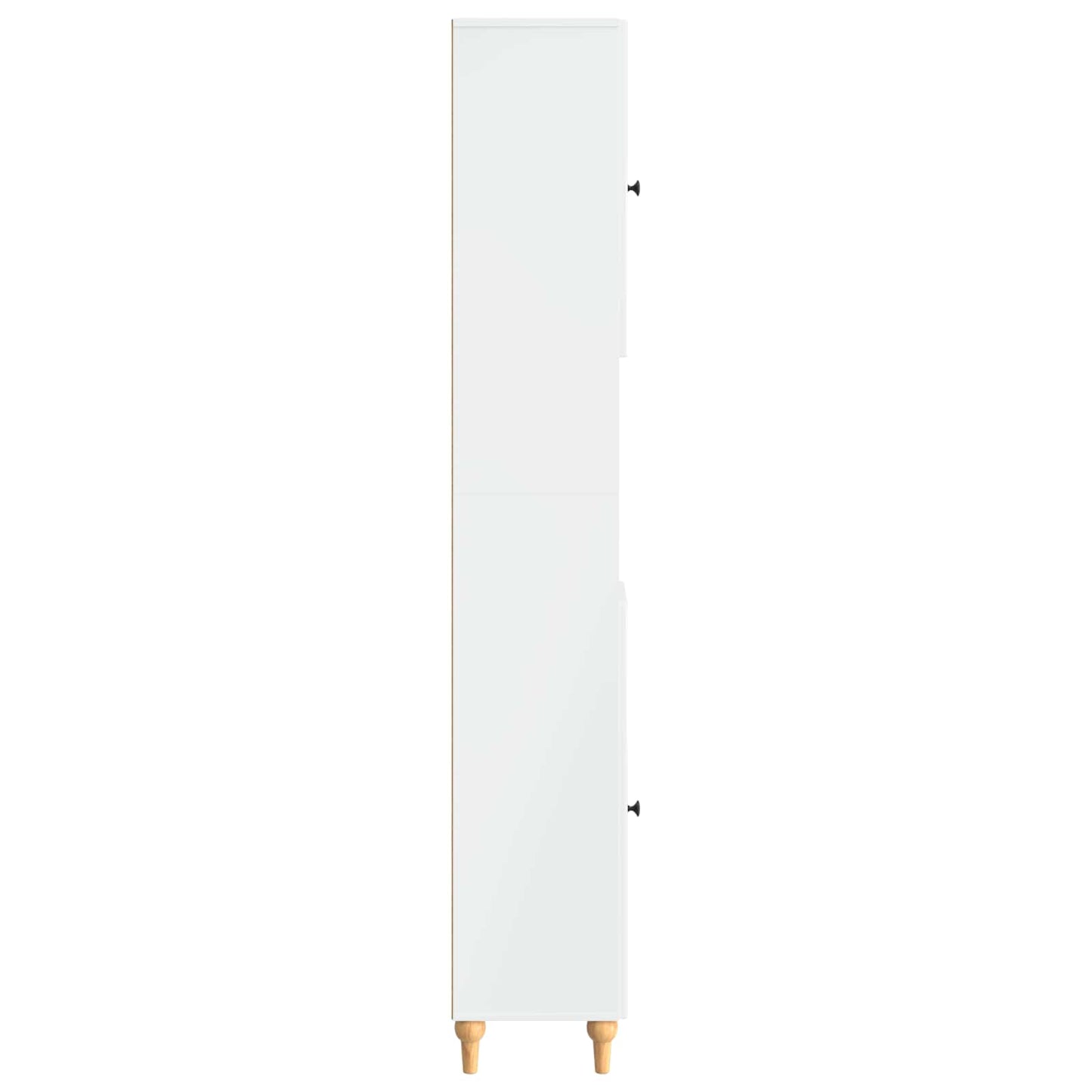 vidaXL Bathroom Cabinet with Open Shelf ALKMAAR High Gloss White