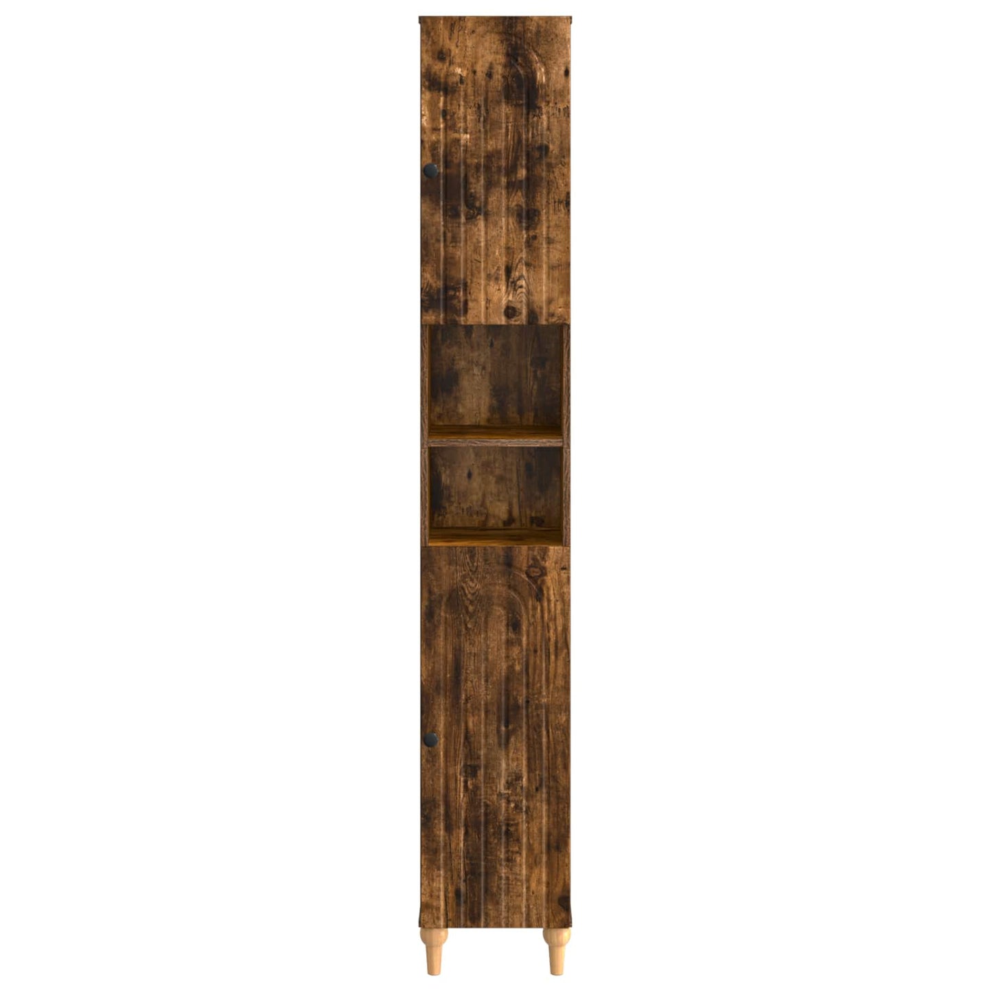 vidaXL Bathroom Cabinet with Open Shelf ALKMAAR Smoked Oak