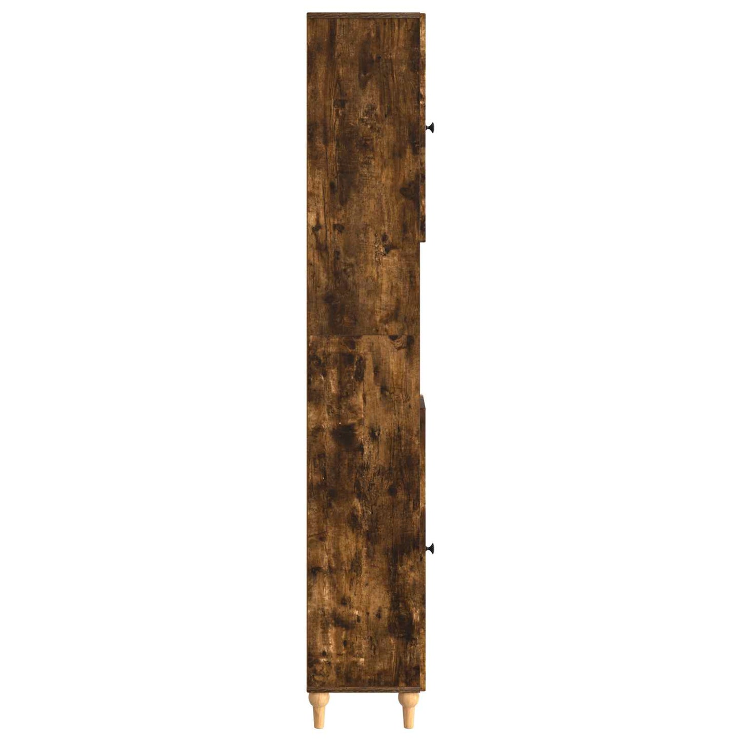 vidaXL Bathroom Cabinet with Open Shelf ALKMAAR Smoked Oak