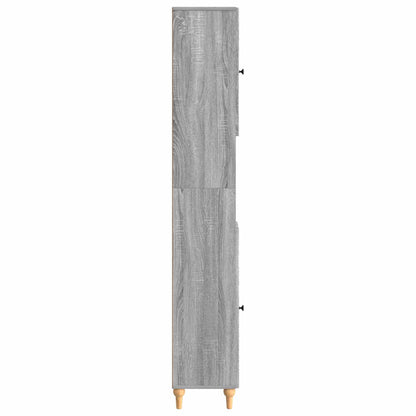 vidaXL Bathroom Cabinet with Open Shelf ALKMAAR Grey Sonoma