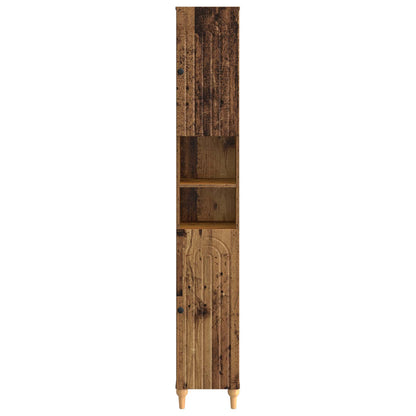 vidaXL Bathroom Cabinet with Open Shelf ALKMAAR Old Wood
